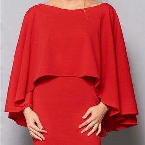 Red Cape Dress